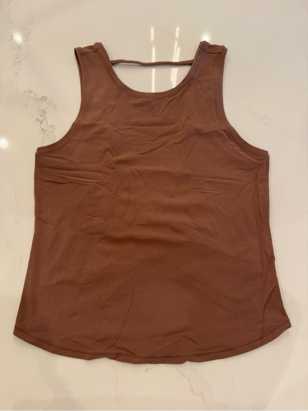 lululemon athletica Brown Scoop-Back Tank Top
